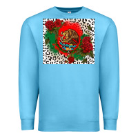 Ocean Blue mexican flag and roses Premium Sweatshirt - CTS Tumbler Store