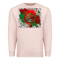 Pale Pink mexican flag and roses Premium Sweatshirt - CTS Tumbler Store