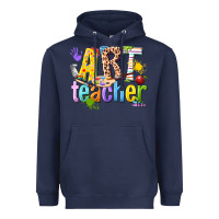 Navy art teacher Heavyweight Hoodie - texasbilliewilder
