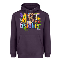 Plum art teacher Heavyweight Hoodie - texasbilliewilder