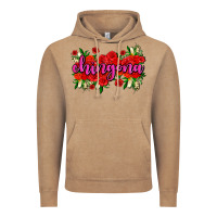 Vintage Coffee Chingona with roses Vintage Hoodie - AdoDesignShop