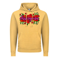 Vintage Mustard Chingona with roses Vintage Hoodie - AdoDesignShop