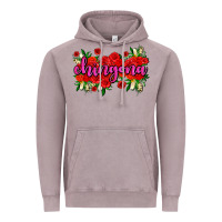 Vintage Zinc Chingona with roses Vintage Hoodie - AdoDesignShop