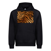 Black handdrawn tiger pattern background Urban Hoodie - BarkalooDesign