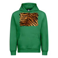 Emerald handdrawn tiger pattern background Urban Hoodie - BarkalooDesign