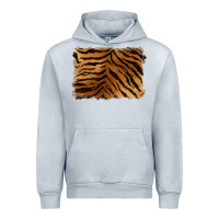 Heather Grey handdrawn tiger pattern background Urban Hoodie - BarkalooDesign