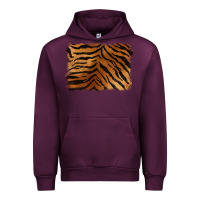 Mauve Wine handdrawn tiger pattern background Urban Hoodie - BarkalooDesign