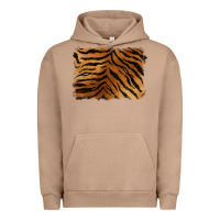 Handdrawn Tiger Pattern Background Urban Hoodie | Teevron