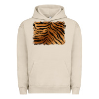 Pigment French Oak handdrawn tiger pattern background Urban Hoodie - BarkalooDesign