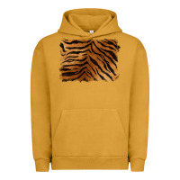 Pigment Peanut Butter handdrawn tiger pattern background Urban Hoodie - BarkalooDesign