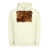 Pigment Pistachio handdrawn tiger pattern background Urban Hoodie - BarkalooDesign
