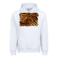 White handdrawn tiger pattern background Urban Hoodie - BarkalooDesign