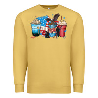Antique Gold usa coffee cups Premium Sweatshirt - Zillion Design Studio