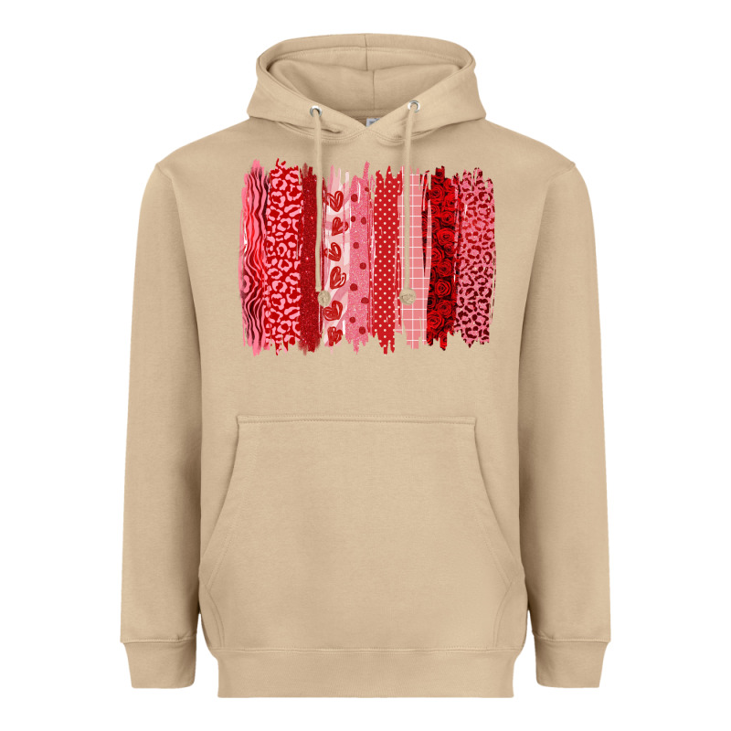 Valentine's Day Brushstroke Heavyweight Hoodie by RanaPortraitStore | Teevron