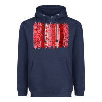 Navy valentine's day brushstroke Heavyweight Hoodie - RanaPortraitStore
