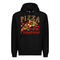 Black pizza is my valentine Premium Hoodie - AdoDesignShop