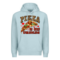 Blue Mist pizza is my valentine Premium Hoodie - AdoDesignShop