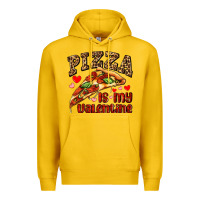 Lemon pizza is my valentine Premium Hoodie - AdoDesignShop