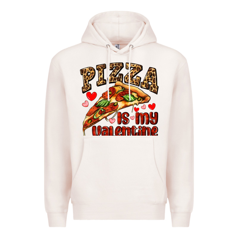 Pizza Is My Valentine Premium Hoodie by AdoDesignShop | Teevron