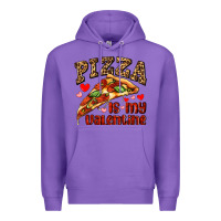 Purple pizza is my valentine Premium Hoodie - AdoDesignShop
