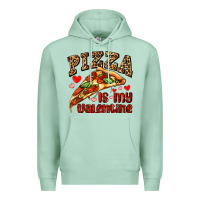 Seafoam pizza is my valentine Premium Hoodie - AdoDesignShop