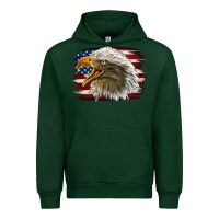 Foreset Green American Flag Eagle Urban Hoodie - LillyAllenDesigns