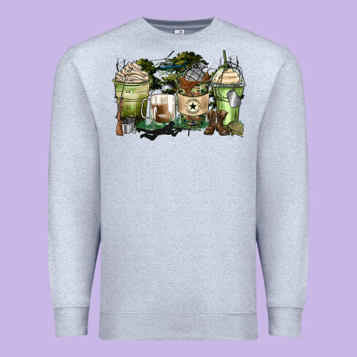 Veteran Coffee Cups Premium Sweatshirt Designed By Zillion Design Studio