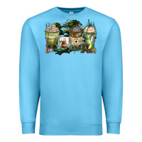 Ocean Blue veteran coffee cups Premium Sweatshirt - Zillion Design Studio