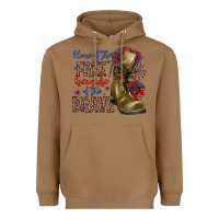 Toasted Coconut home of the free because of the brave Heavyweight Hoodie - Zillion Design Studio