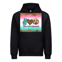 Black peace love labradoodle Urban Hoodie - Jasminsmagicworld
