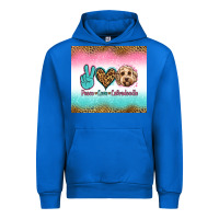 Cobalt peace love labradoodle Urban Hoodie - Jasminsmagicworld
