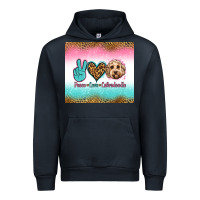 Navy peace love labradoodle Urban Hoodie - Jasminsmagicworld