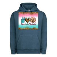 Pigment Midnight Navy peace love labradoodle Urban Hoodie - Jasminsmagicworld