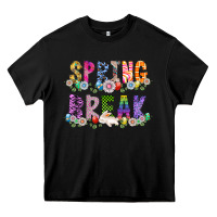 Black SPRING BREAK Heavy Core Tee - CowhideDigitalArt