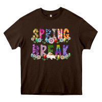 Chocolate Brown SPRING BREAK Heavy Core Tee - CowhideDigitalArt