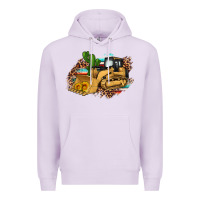 Lilac bulldozer leopard cactus sunflower Premium Hoodie - Artiststas