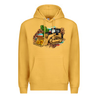 Mustard bulldozer leopard cactus sunflower Premium Hoodie - Artiststas