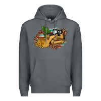 Rock bulldozer leopard cactus sunflower Premium Hoodie - Artiststas