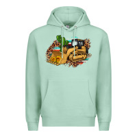Seafoam bulldozer leopard cactus sunflower Premium Hoodie - Artiststas