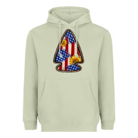 Matcha American flag sunflower arrowhead Heavyweight Hoodie - Zillion Design Studio