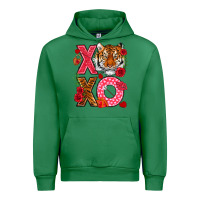 Emerald xoxo with tiger Urban Hoodie - NancyCooperArtShop