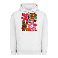 Pigment Lunar Rock xoxo with tiger Urban Hoodie - NancyCooperArtShop