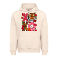 Sandshell xoxo with tiger Urban Hoodie - NancyCooperArtShop