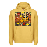 Antique Gold bulldozer camouflage tumbler Premium Hoodie - Artiststas