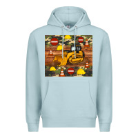 Blue Mist bulldozer camouflage tumbler Premium Hoodie - Artiststas