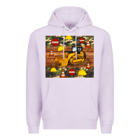 Lilac bulldozer camouflage tumbler Premium Hoodie - Artiststas