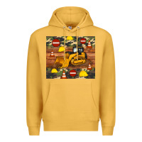 Mustard bulldozer camouflage tumbler Premium Hoodie - Artiststas