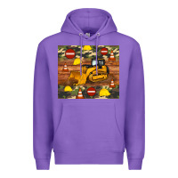 Purple bulldozer camouflage tumbler Premium Hoodie - Artiststas