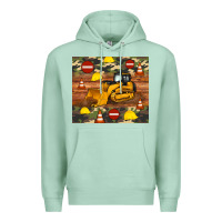 Seafoam bulldozer camouflage tumbler Premium Hoodie - Artiststas