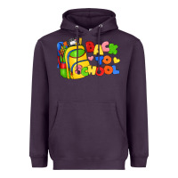Plum back to school with school bag Heavyweight Hoodie - texasbilliewilder